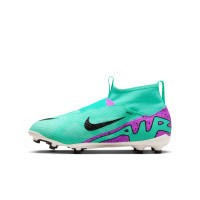 Nike Zoom Mercurial Superfly 9 Pro Grass Football Shoes (FG) Kids Turquoise Purple