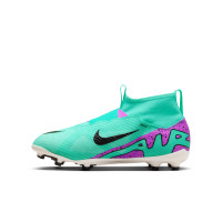 Nike Zoom Mercurial Superfly 9 Pro Gras Voetbalschoenen (FG) Kids Turquoise Paars