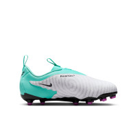 Nike Phantom GX Academy Gras / Kunstgras Voetbalschoenen (MG) Kids Turquoise Paars