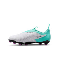 Nike Phantom GX Academy Gras / Kunstgras Voetbalschoenen (MG) Kids Turquoise Paars