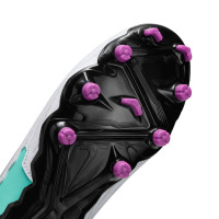 Nike Phantom GX Academy Gras / Kunstgras Voetbalschoenen (MG) Kids Turquoise Paars