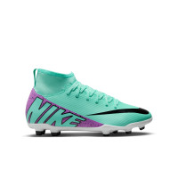 Nike Mercurial Superfly 9 Club Gras / Kunstgras Voetbalschoenen (MG) Kids Turquoise Paars