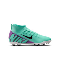 Nike Mercurial Superfly 9 Club Gras / Kunstgras Voetbalschoenen (MG) Kids Turquoise Paars