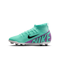 Nike Mercurial Superfly 9 Club Gras / Kunstgras Voetbalschoenen (MG) Kids Turquoise Paars