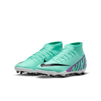 Nike Mercurial Superfly 9 Club Gras / Kunstgras Voetbalschoenen (MG) Kids Turquoise Paars