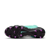 Nike Phantom GX Dynamic Fit Pro Gras Voetbalschoenen (FG) Turquoise Zwart Paars Wit