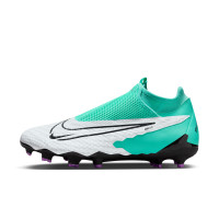 Nike Phantom GX Dynamic Fit Academy Gras / Kunstgras Voetbalschoenen (MG) Turquoise Zwart Paars Wit