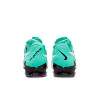 Nike Phantom GX Dynamic Fit Academy Gras / Kunstgras Voetbalschoenen (MG) Turquoise Zwart Paars Wit