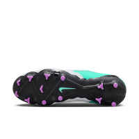 Nike Phantom GX Dynamic Fit Academy Gras / Kunstgras Voetbalschoenen (MG) Turquoise Zwart Paars Wit