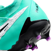 Nike Phantom GX Dynamic Fit Academy Gras / Kunstgras Voetbalschoenen (MG) Turquoise Zwart Paars Wit