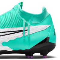 Nike Phantom GX Dynamic Fit Academy Gras / Kunstgras Voetbalschoenen (MG) Turquoise Zwart Paars Wit