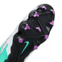 Nike Phantom GX Dynamic Fit Academy Gras / Kunstgras Voetbalschoenen (MG) Turquoise Zwart Paars Wit