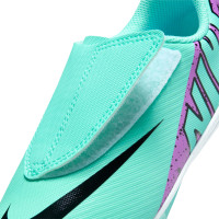Nike Mercurial Vapor 15 Club Velcro Grass/Artificial Grass Football Shoes (MG) Toddlers Turquoise Purple Black White