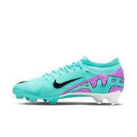 Nike Zoom Mercurial Vapor Pro 15 Gras Voetbalschoenen (FG) Turquoise Paars Zwart Wit