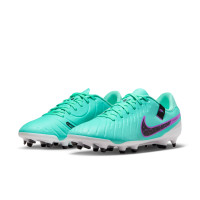 Nike Tiempo Legend Academy 10 Grass/ Artificial Grass Football Shoes (MG) Turquoise Black Purple