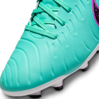 Nike Tiempo Legend Academy 10 Grass/ Artificial Grass Football Shoes (MG) Turquoise Black Purple