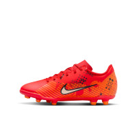 Nike Mercurial Vapor Club 15 MDS Gras / Kunstgras Voetbalschoenen (MG) Kids Felrood Oranje Zwart