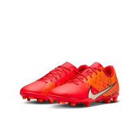 Nike Mercurial Vapor Club 15 MDS Gras / Kunstgras Voetbalschoenen (MG) Kids Felrood Oranje Zwart
