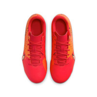 Nike Mercurial Vapor Club 15 MDS Gras / Kunstgras Voetbalschoenen (MG) Kids Felrood Oranje Zwart
