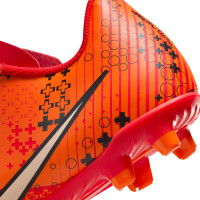 Nike Mercurial Vapor Club 15 MDS Gras / Kunstgras Voetbalschoenen (MG) Kids Felrood Oranje Zwart