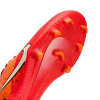 Nike Mercurial Vapor Club 15 MDS Gras / Kunstgras Voetbalschoenen (MG) Kids Felrood Oranje Zwart