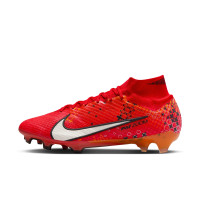 Nike Zoom Mercurial Superfly Elite 9 MDS Gras Voetbalschoenen (FG) Felrood Zwart Oranje