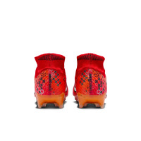 Nike Zoom Mercurial Superfly Elite 9 MDS Gras Voetbalschoenen (FG) Felrood Zwart Oranje