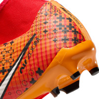 Nike Zoom Mercurial Superfly Academy 9 MDS Grass/Artificial Grass Football Shoes (MG) Bright Red Orange Black
