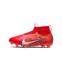 Nike Zoom Mercurial Superfly Academy 9 MDS Gras / Kunstgras Voetbalschoenen (MG) Kids Felrood Beige Oranje Zwart Wit