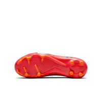 Nike Zoom Mercurial Superfly Academy 9 MDS Gras / Kunstgras Voetbalschoenen (MG) Kids Felrood Beige Oranje Zwart Wit