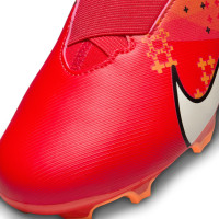 Nike Zoom Mercurial Superfly Academy 9 MDS Gras / Kunstgras Voetbalschoenen (MG) Kids Felrood Beige Oranje Zwart Wit