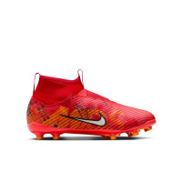 Nike Zoom Mercurial Superfly Pro 9 MDS Grass Football Shoes (FG) Kids Bright Red Orange Black
