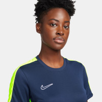 Nike Dri-Fit Academy 23 Trainingsshirt Dames Donkerblauw Geel Wit