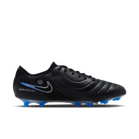 Nike Tiempo Legend Elite 10 Artificial Grass Football Shoes (AG) Black Blue