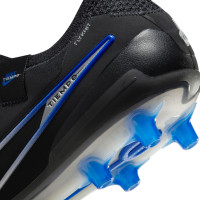 Nike Tiempo Legend Elite 10 Artificial Grass Football Shoes (AG) Black Blue