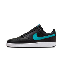 Nike Court Vision Low Sneakers Zwart Turquoise Wit