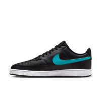 Nike Court Vision Low Sneakers Zwart Turquoise Wit