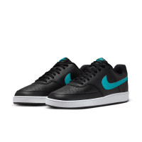 Nike Court Vision Low Sneakers Zwart Turquoise Wit