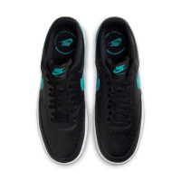 Nike Court Vision Low Sneakers Zwart Turquoise Wit