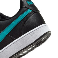 Nike Court Vision Low Sneakers Zwart Turquoise Wit