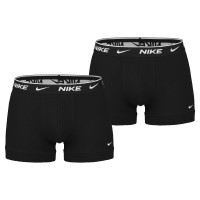 Nike Everyday Cotton Boxer Shorts Trunk 2-Pack Black White