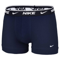 Nike Everyday Cotton Boxershort Trunk 2-Pack Zwart Blauw Wit
