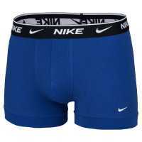 Nike Everyday Cotton Boxershort Trunk 2-Pack Zwart Blauw Wit