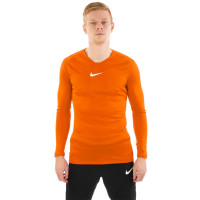 Nike Dri-Fit Park Ondershirt Lange Mouwen Oranje Wit