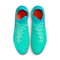 Nike Phantom GX II Elite Vortex Gras Football Shoes (FG) Light Blue Light Green Pink