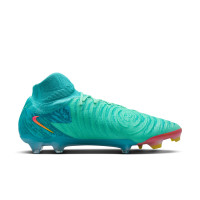 Nike Phantom Luna II Vortex Elite Gras Voetbalschoenen (FG) Lichtblauw Lichtgroen