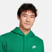 Nike Sportswear Club Fleece Hoodie Tracksuit Green White