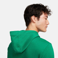 Nike Sportswear Club Fleece Hoodie Tracksuit Green White