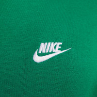 Nike Sportswear Club Hoodie Fleece Green White