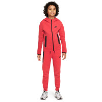 Nike Tech Fleece Trainingspak Sportswear Kids Rood Zwart